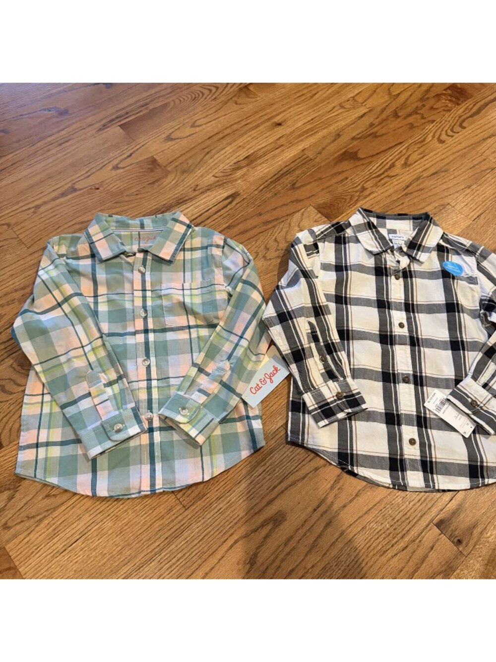 Carters & Cat & Jack Boys Button up shirts New 5t
